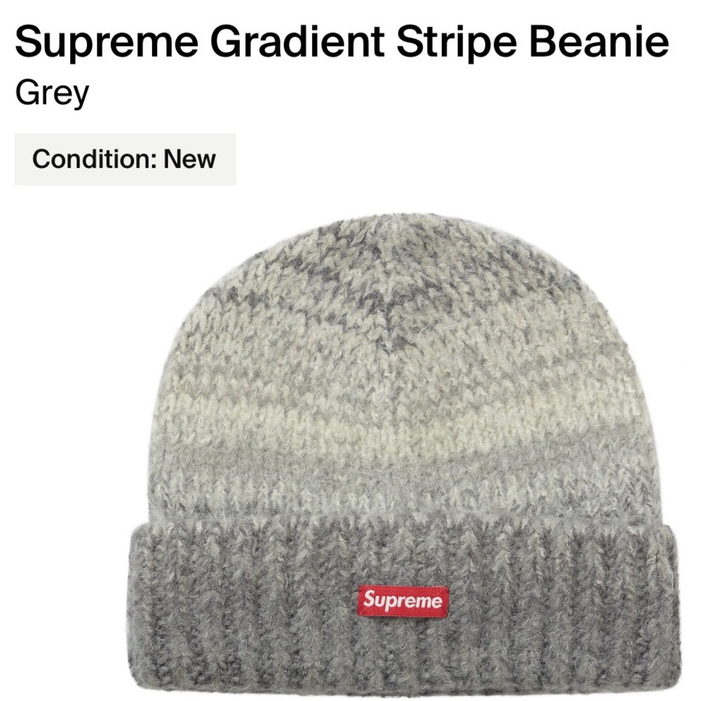 SUPREME GRADIENT STRIPE BEANIE